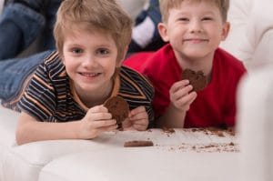 chocoladevlek verwijderen